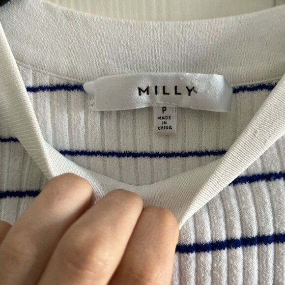 Milly Stipped Stretchy Longsleeve Shirt - Picture 2 of 9